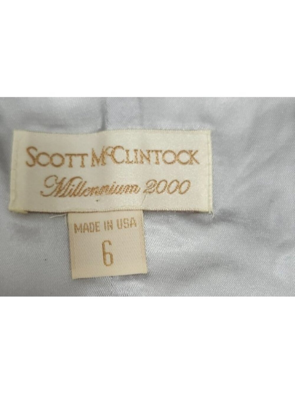 Scott McClintock Platinum 2000 Corset Bustier Top Lavender Embroidered Size 6 - Picture 8 of 9